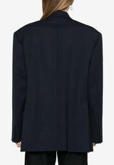 Liliuxy Double-Breasted Wool-Blend Blazer
