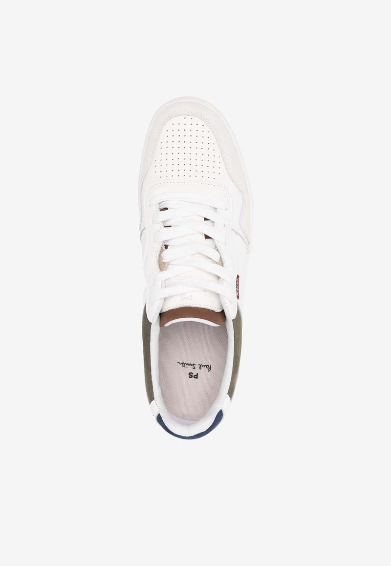 Paul Smith Leather Low-Top Sneakers White M2SELS10NLEA_01