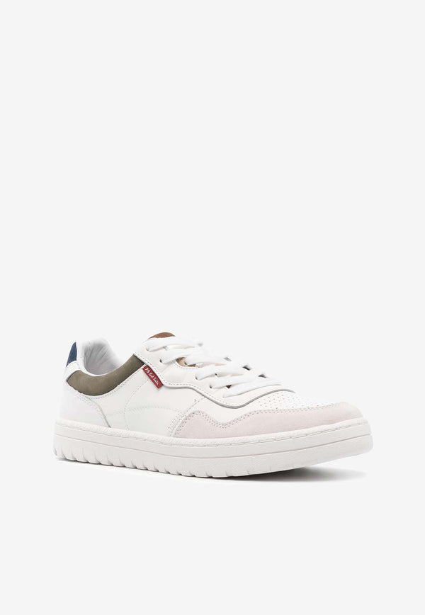 Paul Smith Leather Low-Top Sneakers White M2SELS10NLEA_01