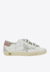 Golden Goose DB Kids Girls Old School Leather Sneakers White GJF00177F006078_11868