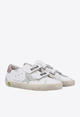 Golden Goose DB Kids Girls Old School Leather Sneakers White GJF00177F006078_11868