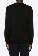 Moncler Embroidered Logo Crewneck Sweatshirt Black J20918G00040809KR_999