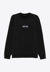 Moncler Embroidered Logo Crewneck Sweatshirt Black J20918G00040809KR_999