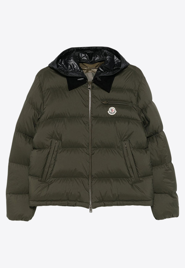 Moncler Calima Zip-Up Down Jacket Green J20911A00139596TM_P89