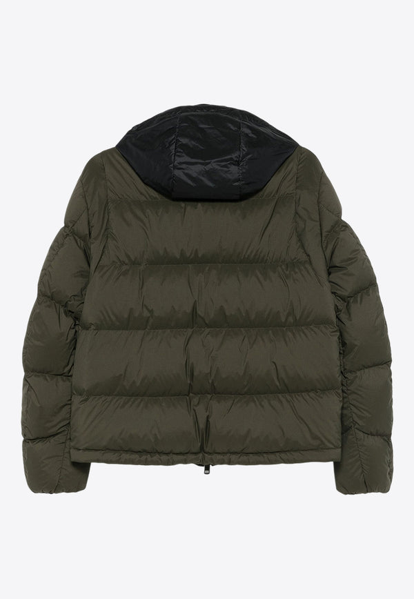 Moncler Calima Zip-Up Down Jacket Green J20911A00139596TM_P89