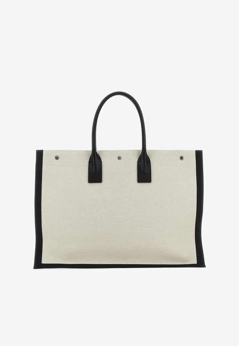 Saint Laurent Large Rive Gauche Tote Bag Beige 509415FAAVU_9083