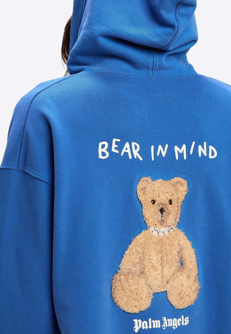 Palm Angels Bear in Mind Zip-Up Hoodie Blue PMBE021F24FLE001_4560