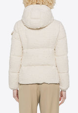 Moncler Fourmines Zip-Up Down Jacket Beige J20931A001605980U_M11