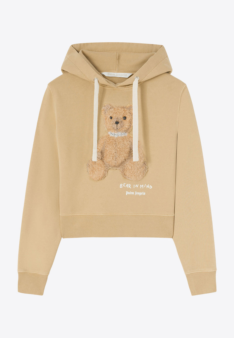 Palm Angels Bear in Mind Hooded Sweatshirt Camel PWBB075F24FLE002_6260