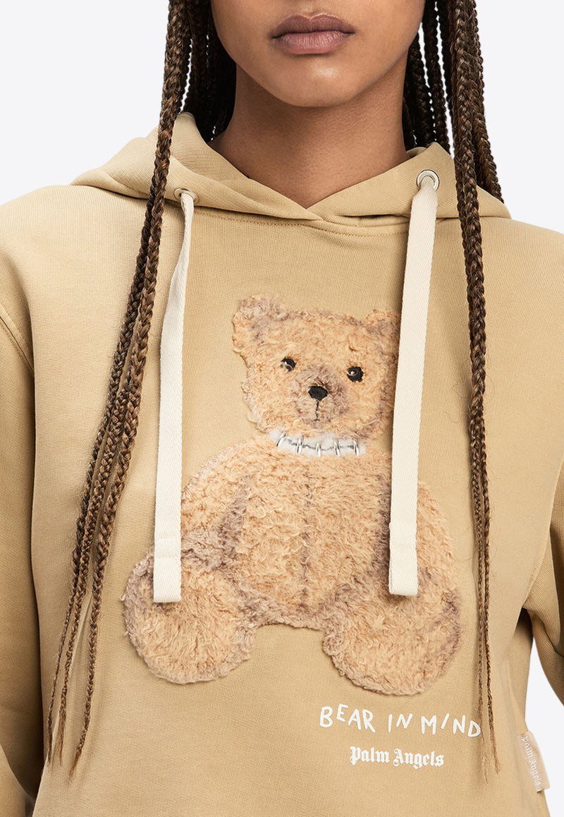 Palm Angels Bear in Mind Hooded Sweatshirt Camel PWBB075F24FLE002_6260