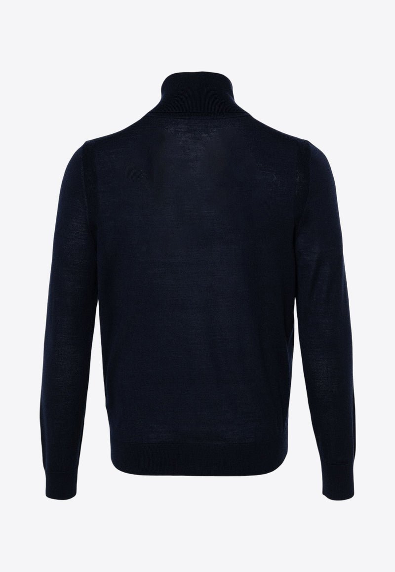 Paul Smith Turtleneck Wool Sweater Navy M1R565XM02093_49