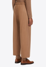 S Max Mara Floria Flannel Straight-Leg Pants Camel 2429136023600FLORIA_008