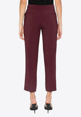 Elisabetta Franchi Tailored Cropped Pants Bordeaux PA05447E2_CG3