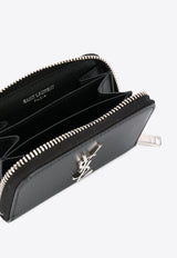 Saint Laurent Cassandre Leather Zipped Wallet Black 5354110SX0E_1000