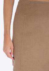 S Max Mara Ali A-line Wool Mini Skirt Camel 2429106073600ALI_045