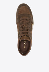 Prada Downtown Low-Top Sneakers Brown 2EE364FD0023KUY_F03UT