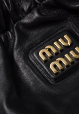 Miu Miu Joie Nappa Leather Bucket Bag Black 5BG303VOOO2CSW_F0002