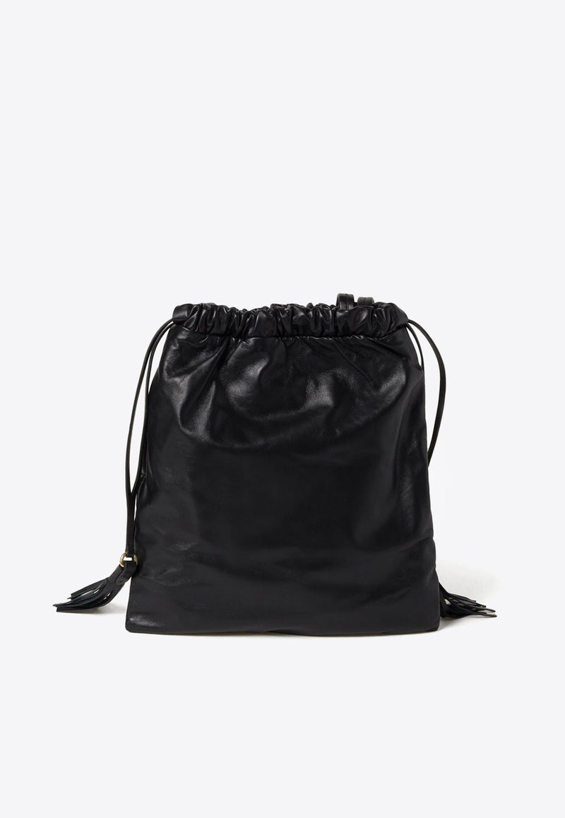 Miu Miu Joie Nappa Leather Bucket Bag Black 5BG303VOOO2CSW_F0002