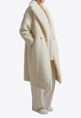 Max Mara Tedgirl Teddy Bear Icon Coat White 2421016042600TEDGIRL_001