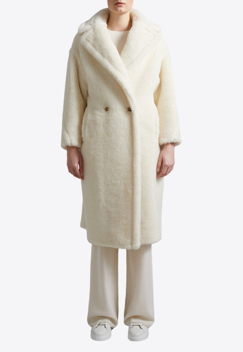 Max Mara Tedgirl Teddy Bear Icon Coat White 2421016042600TEDGIRL_001