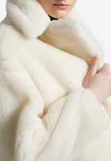 Max Mara Tedgirl Teddy Bear Icon Coat White 2421016042600TEDGIRL_001