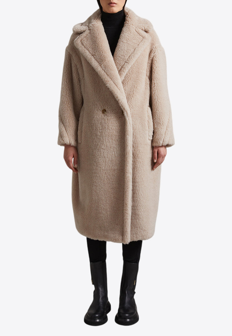 Max Mara Tedgirl Teddy Bear Icon Coat Sand 2421016042600TEDGIRL_002