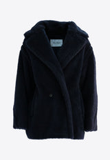 Max Mara Olga Double-Breasted Teddy Coat Blue 2421086032600OLGA_005