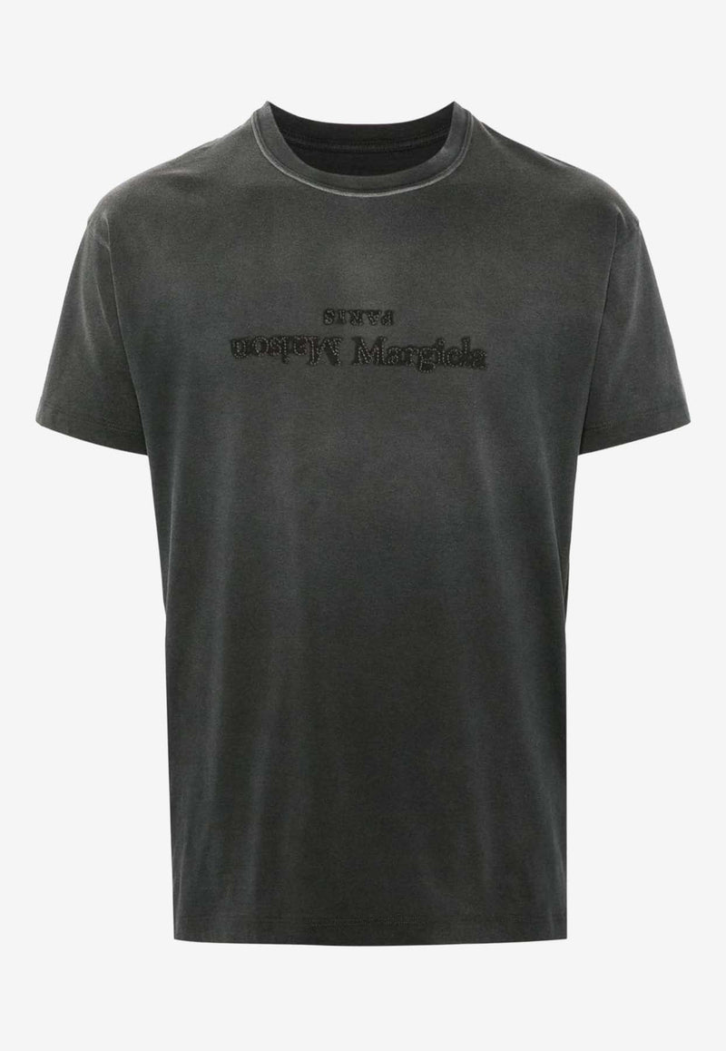 Maison Margiela Reversed Logo Distressed T-shirt Black S51GC0526S20079_970