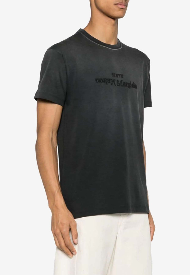 Maison Margiela Reversed Logo Distressed T-shirt Black S51GC0526S20079_970