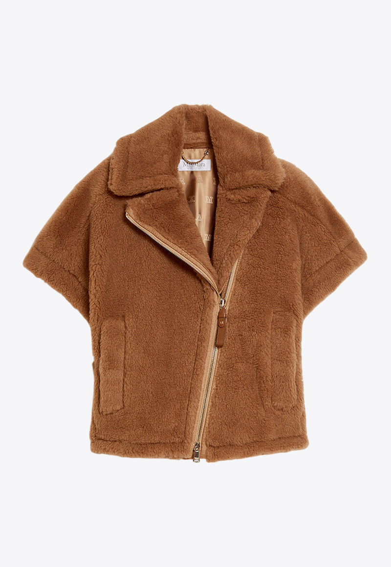 Max Mara Newmant Teddy Biker Jacket Camel 2424736342600NEWMANT_001