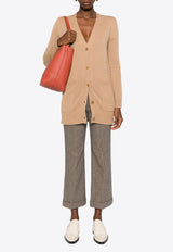 Max Mara Villar 1951 Embroidered Cardigan Camel 2421346052650VILLAR_025