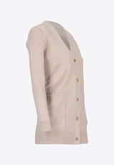 Max Mara Villar 1951 Embroidered Cardigan Beige 2421346052650VILLAR_026