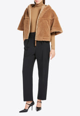 Max Mara Petalo Teddy Boxy Jacket Camel 2424736162600PETALO_001