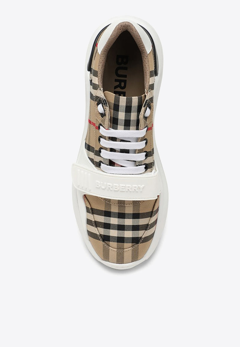 Burberry Paneled Checked Low-Top Sneakers 8050509131833/O_BURBE-A7028