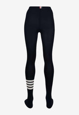 Thom Browne 4-bar Stripes Opaque Rib Tights Navy FAS125AY1023_415