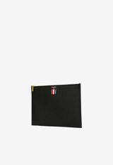 Thom Browne Small Grained Leather Document Holder Black MAC019L00198_001