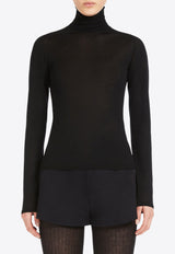 Max Mara Adda Cashmere Yarn High-Neck Sweater Black 2421366153650ADDA_002