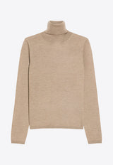 Max Mara Veloce Cashmere High-Neck Sweater Beige 2421366172650VELOCE_004