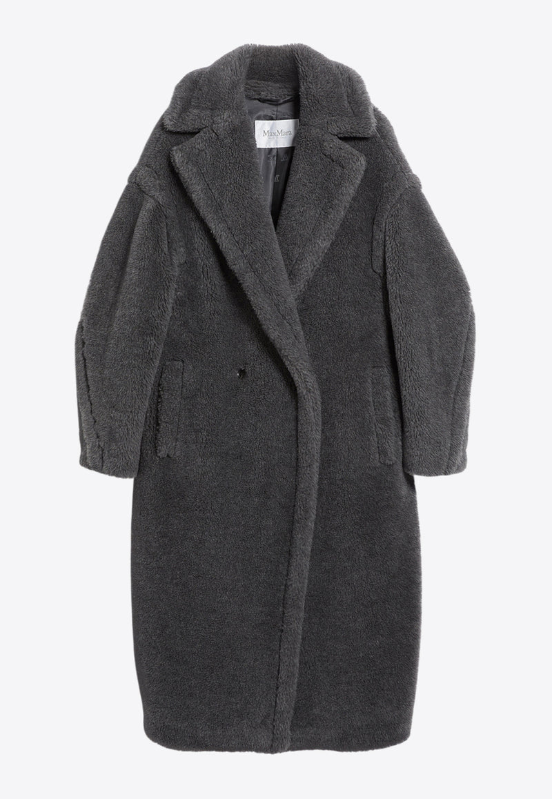 Max Mara Tedgirl Teddy Bear Wool-Blend Coat Graphite 2421016052600TEDDY1_001