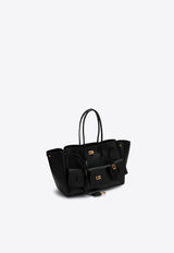 Balenciaga Medium Bel Air Calf Leather Tote Bag Black 8054812ABAV/P_BALEN-1000