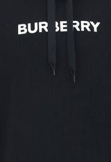 Burberry Logo Print Hooded Sweatshirt Black 8055318_128262_A1189