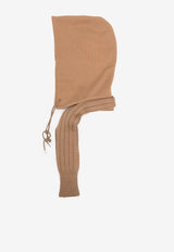 Meryll Rogge Ribbed Knit Balaclava Camel 900935UF24_CAMEL