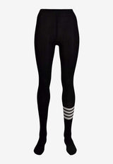 Thom Browne 4-bar Stripes Opaque Rib Tights Black FAS125AY1023_001