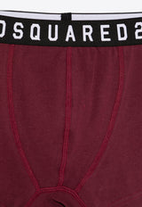 Dsquared2 Logo Waistband Boxers Bordeaux D9LC65620_60414