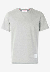 Thom Browne Logo Patch Crewneck T-shirt Gray MJS067A00042_055