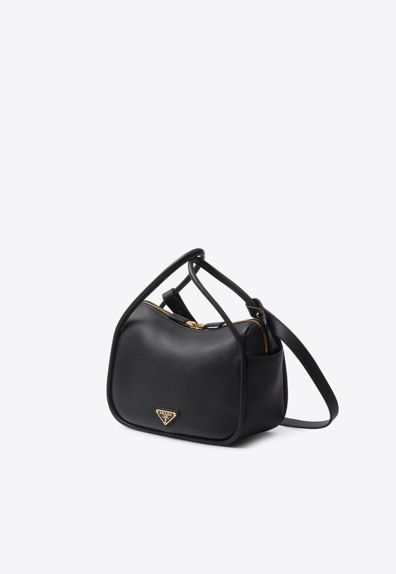 Prada Darling Leather Shoulder Bag Black 1BA415VEOONZV_F0002