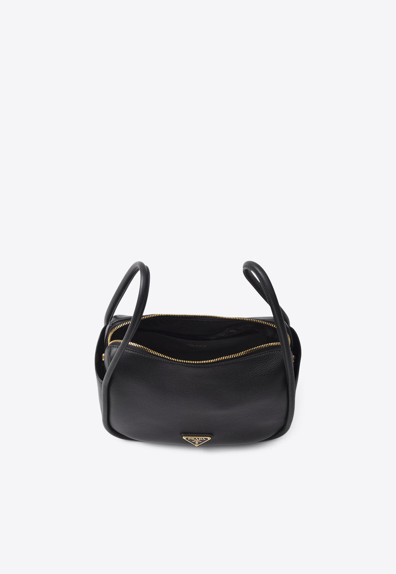 Prada Darling Leather Shoulder Bag Black 1BA415VEOONZV_F0002