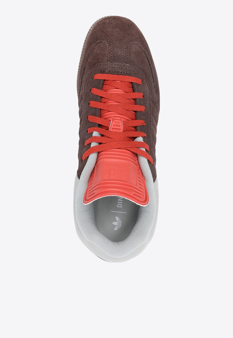 Adidas X Dingyun Zhang Samba Suede Sneakers Brown IF9704_brown oxide/brown oxide/surf red