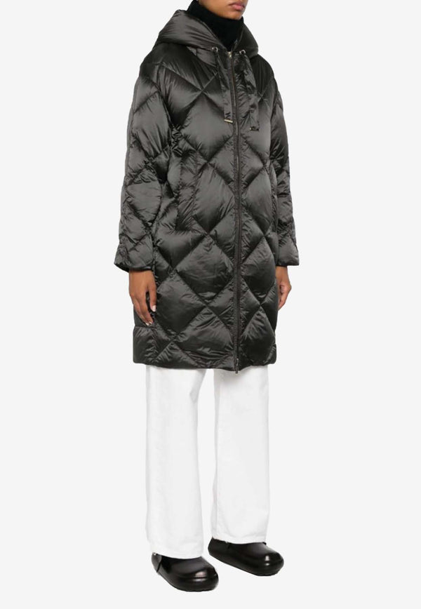 Max Mara The Cube Trefe Quilted Nylon Parka Black 2429496075600TREFE_078