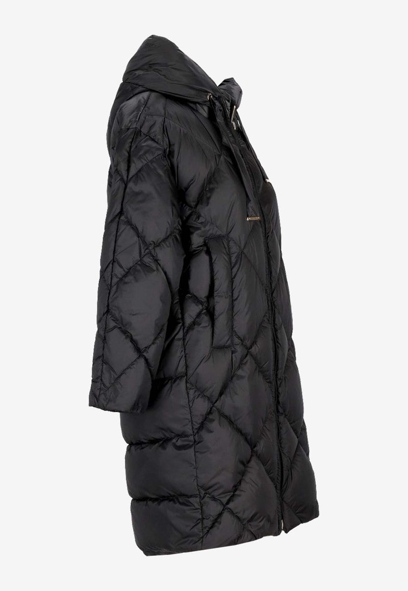 Max Mara The Cube Trefe Quilted Nylon Parka Black 2429496075600TREFE_078